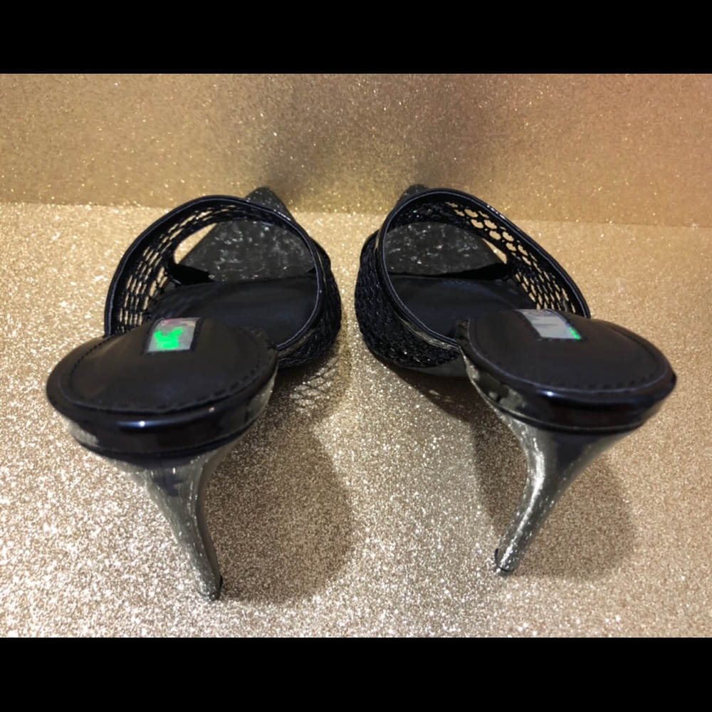 Black NWB netted mules 🎱 - Picture 6 of 6